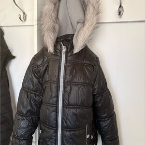 Jessica Simpson Charcoal Puffer Jacket for Kids